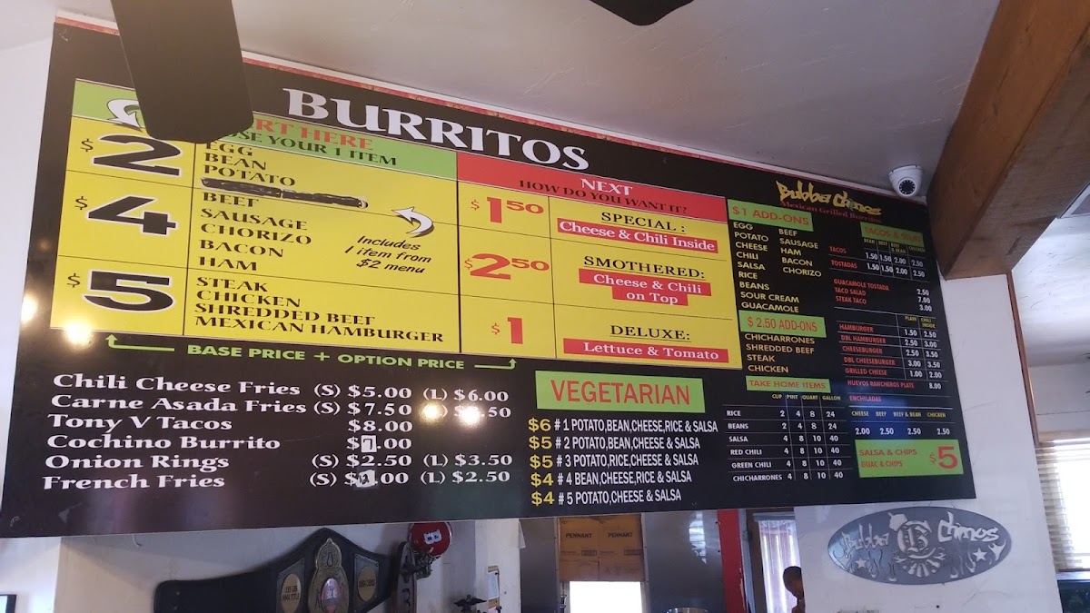 Bubba Chinos Menu - Image 5